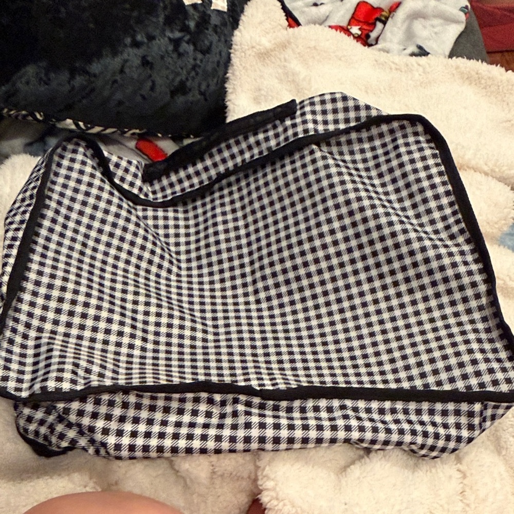 Lesportsac Black and White Gingham large packing cube - Picture 2 of 4